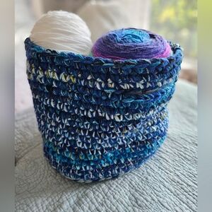 Hand Crafted Yarn Basket